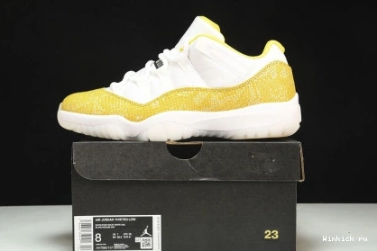 Air Snakeskin” Low “Yellow Jordan 11 0801